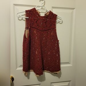 Elegant Lace Kids Dress - Red